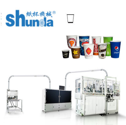 Qualität Maximalgeschwindigkeit 160 Tassen/min Druckgeschneiderte Einweg-Papier-Taschenmachmaschine 2oz - 32oz Fabrik