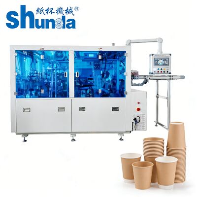Qualität Servopapierbecher-Herstellungsmaschine Hochgeschwindigkeits-Automatische Becherformmaschine Geräuscharm Fabrik