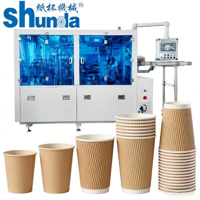 Qualität Hochgeschwindigkeitspapierschalen-Maschine, Shunda-Qualitätsautomatische Papierhochgeschwindigkeitsschale, die Maschine mit digitaler Inspektion herstellt Fabrik