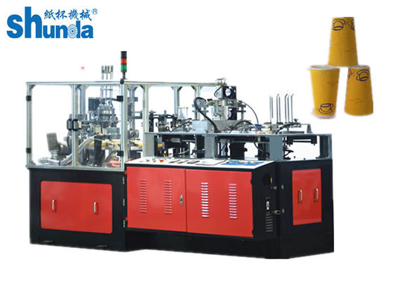 Qualität Papierschalen-Ärmel-Maschine, automatische Ärmelmaschine der Papierschale 120pcs/min, doppelter PET-Mantel Fabrik