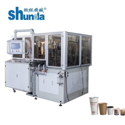 Papierbechermaschine mit heißer Luft und Ultraschallheizung